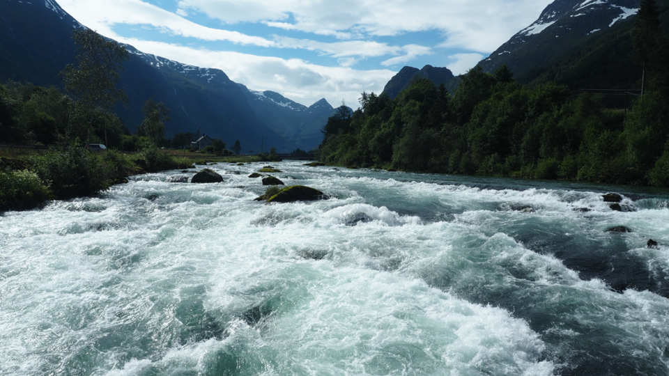 Olden's Fast flowing River